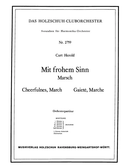 Mit frohem Sinn